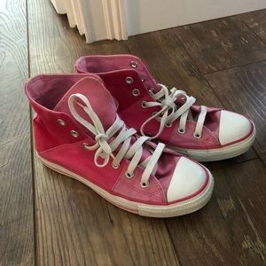 Two Toned Pink High Top Converse